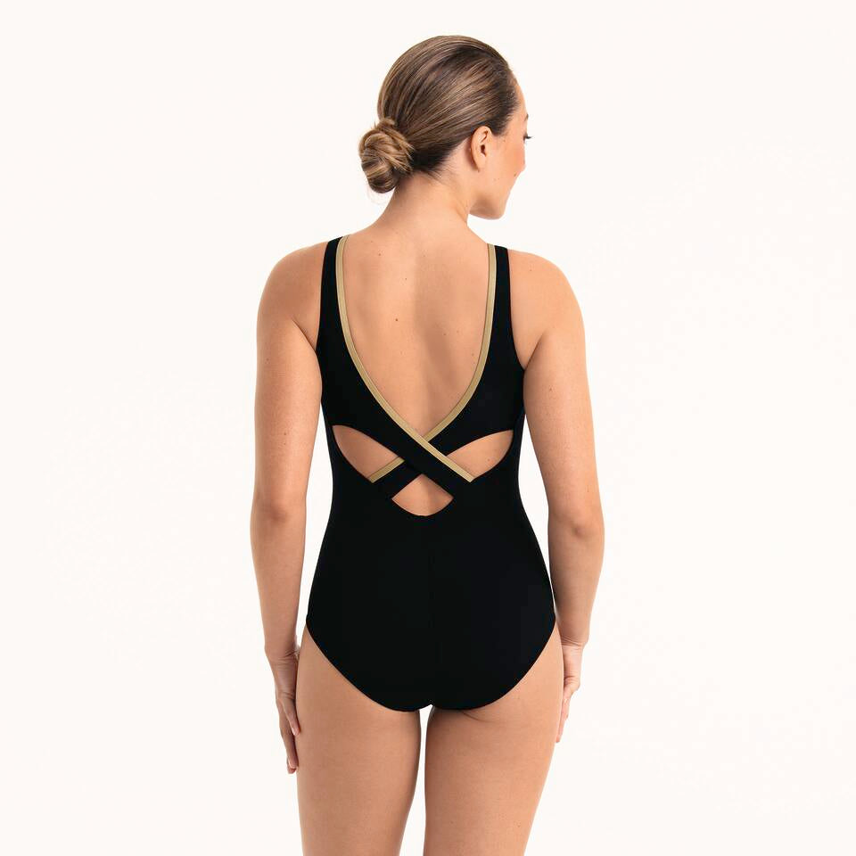 Anita Care Swimwear - Padilla Swimsuit Black/Gold