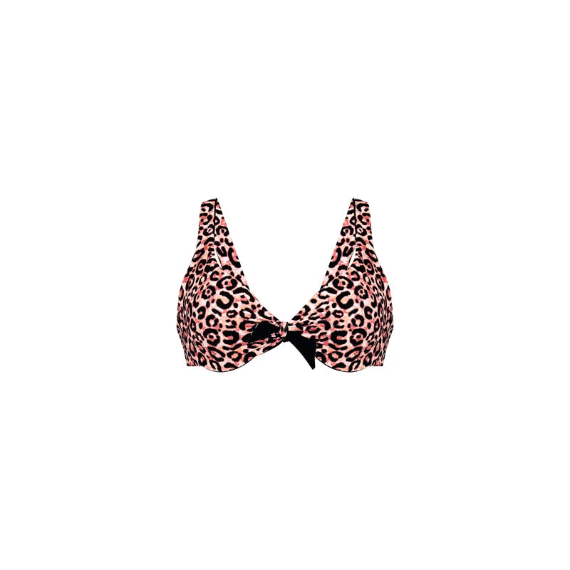 Rosa Faia Swimwear - Loretta Bikini Top Black-Brown