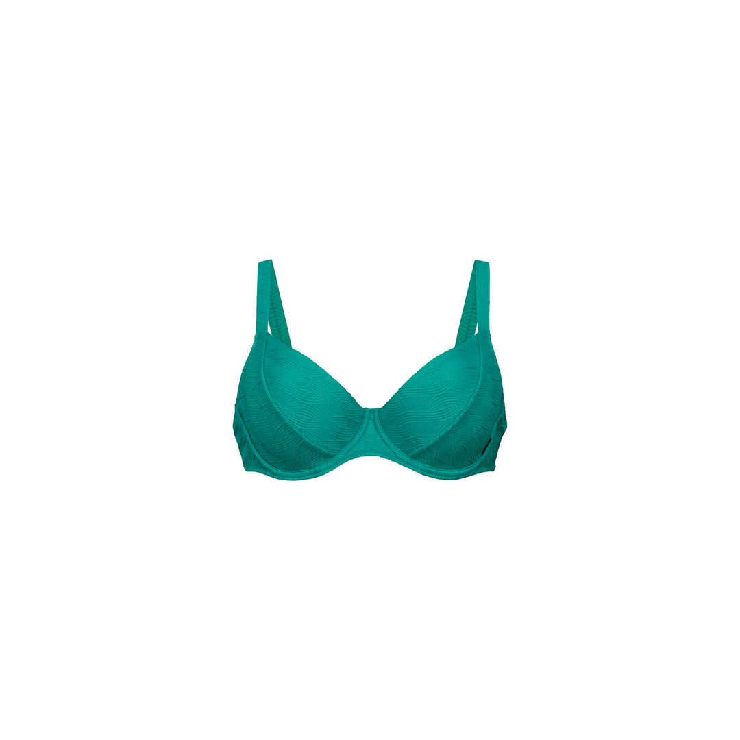 Rosa Faia Swimwear - Celine Bikini Top Aquatic Green