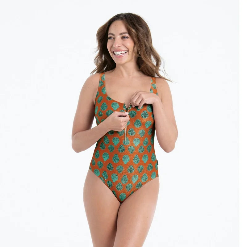 Rosa Faia Swimwear - Elouise Swimsuit Rust