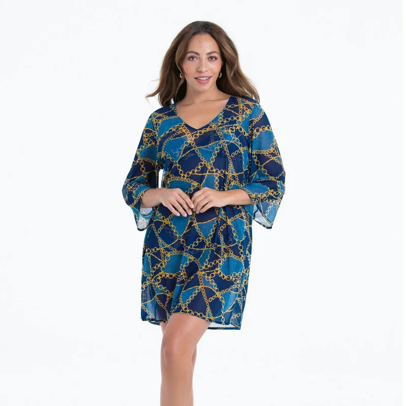 Rosa Faia Swimwear - Hawaii Dress Blue Denim