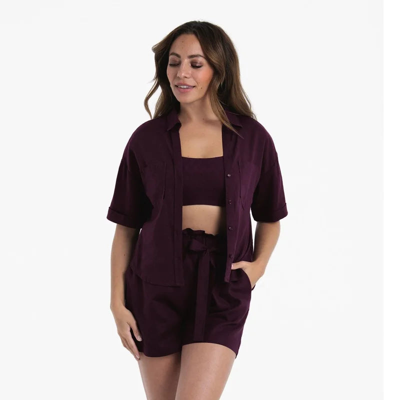 Rosa Faia Swimwear - Nevis Shorts Grapewine