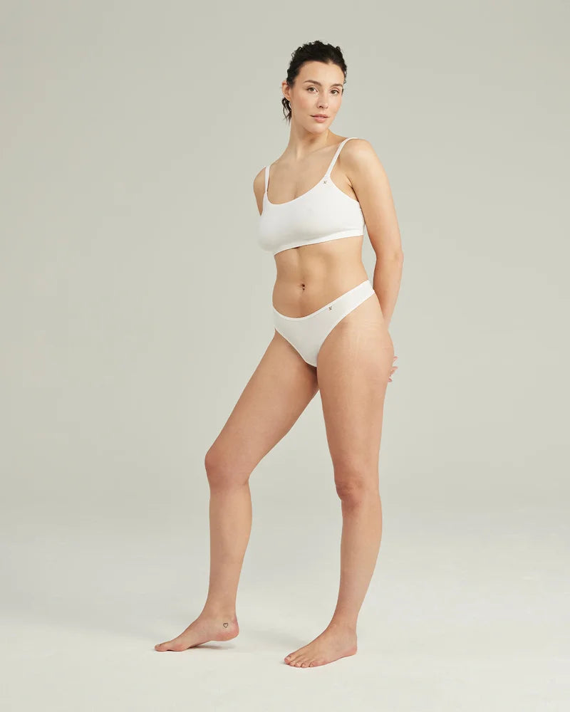 Nudea - Stretch Scoop Neck Bralette White