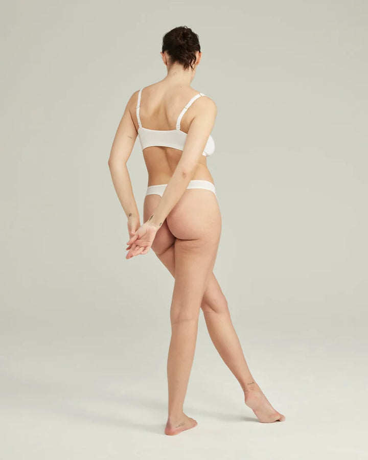 Nudea - Stretch Scoop Neck Bralette Bundle 3 Pack Pink/White/Sage