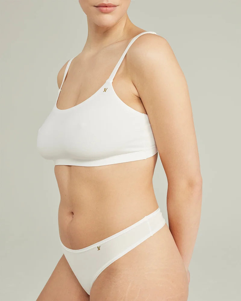 Nudea - Stretch Scoop Neck Bralette White