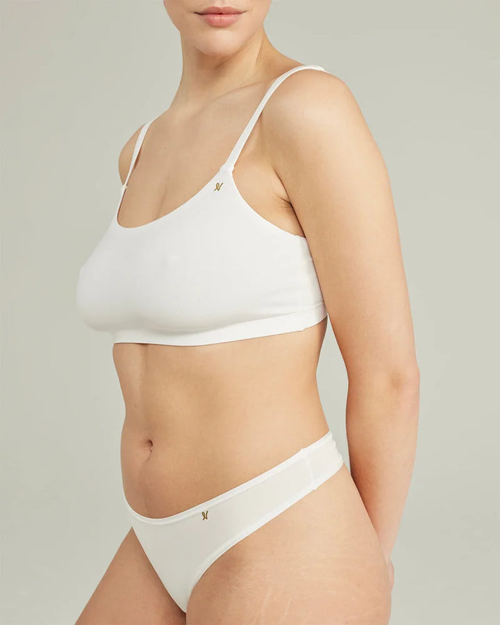 Nudea - Stretch Scoop Neck Bralette White