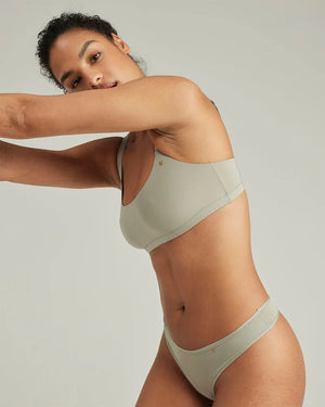 Nudea - Stretch Scoop Neck Bralette Sage Green