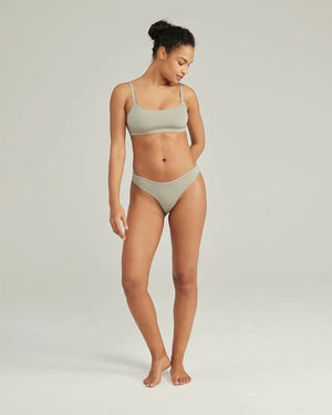 Nudea - Stretch Scoop Neck Bralette Sage Green