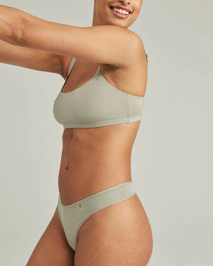 Nudea - Stretch Scoop Neck Bralette Sage Green