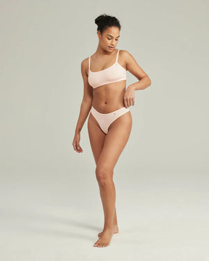 Nudea - Stretch Dipped Thong Blush Pink