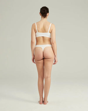 Nudea - Stretch Dipped Thong White