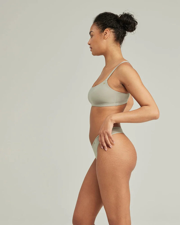 Nudea - Stretch Dipped Thong Sage Green