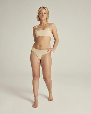 Nudea - Stretch Dipped Thong Light Nude
