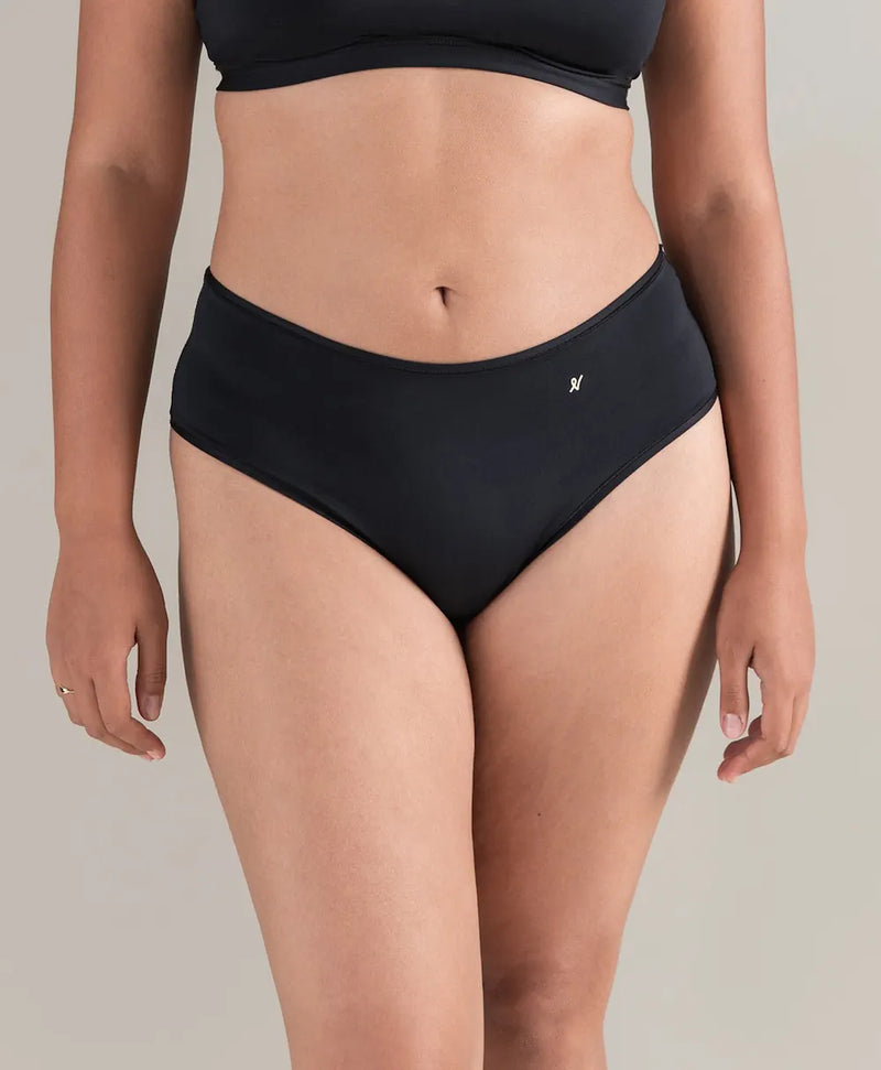 Nudea - Mid Rise Bikini Brief Black