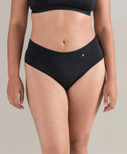 Nudea - Stretch Mid Rise Bikini Brief Black