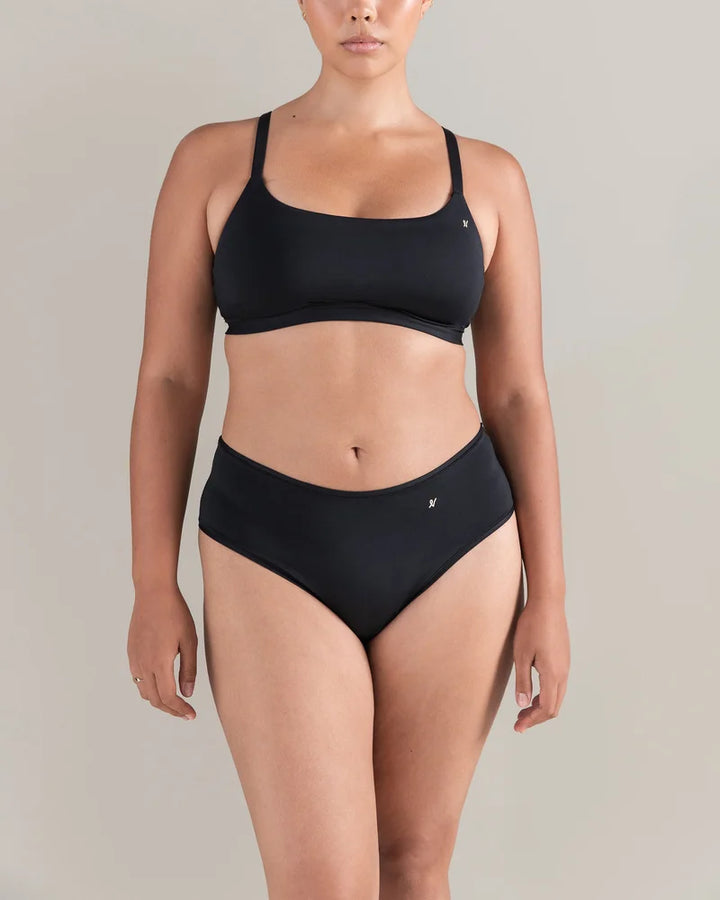 Nudea - Mid Rise Bikini Brief Black