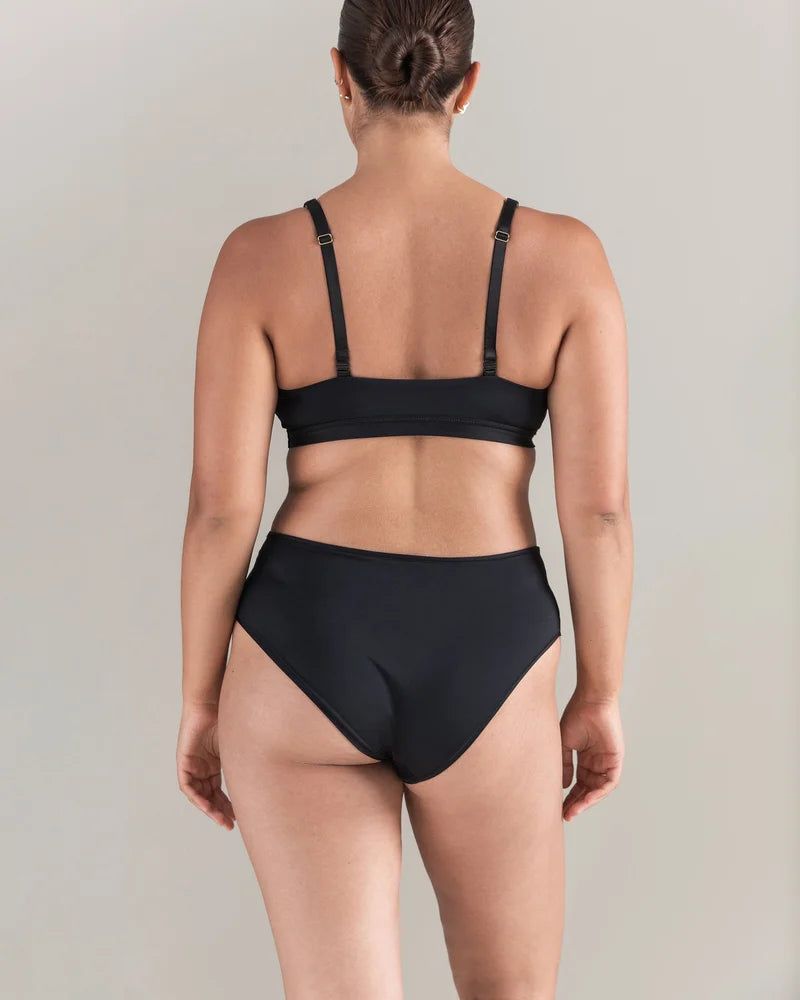 Nudea - Mid Rise Bikini Brief Black