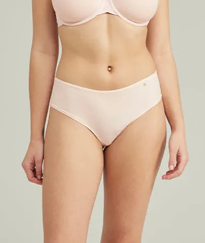 Nudea - Stretch Mid Rise Bikini Brief Bundle 3 Pack Pink/White/Sage