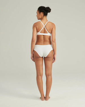 Nudea - Stretch Mid Rise Bikini Brief White