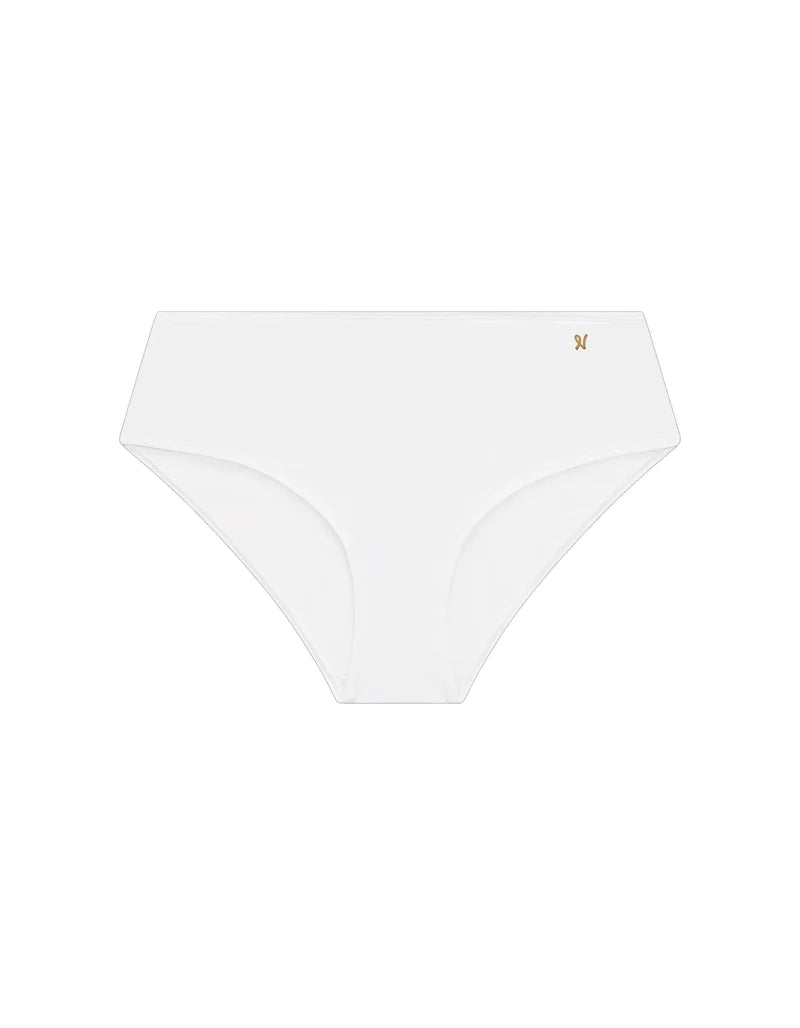 Nudea - Stretch Mid Rise Bikini Brief White