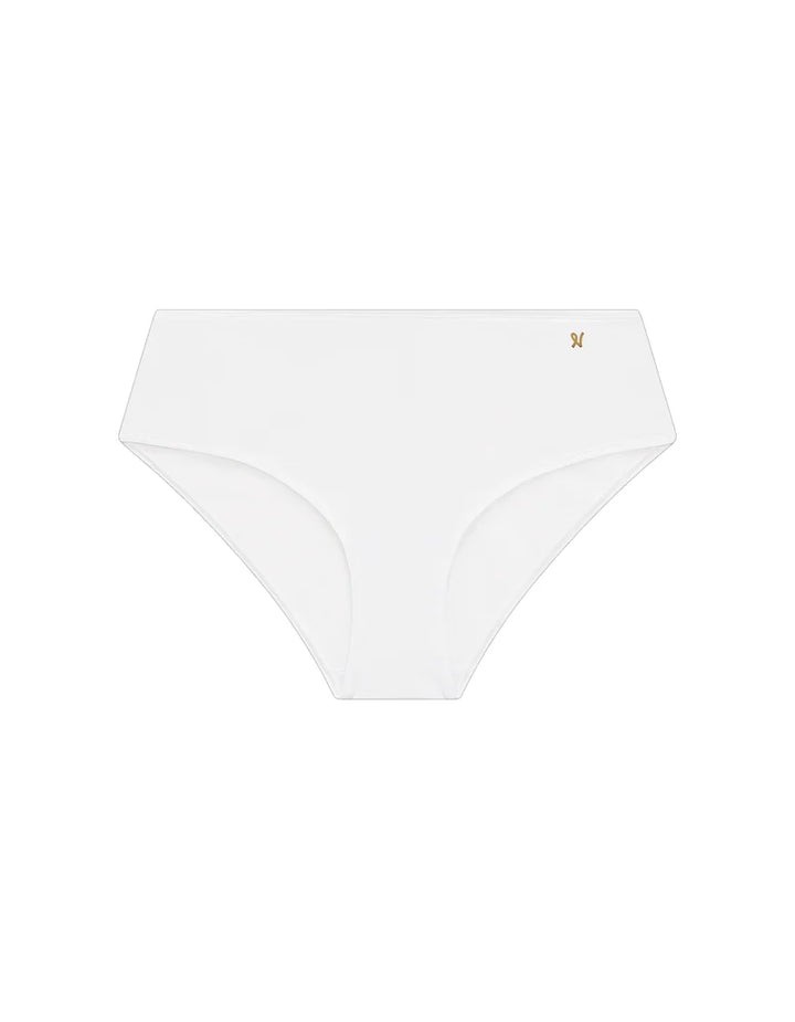 Nudea - Stretch Mid Rise Bikini Brief White