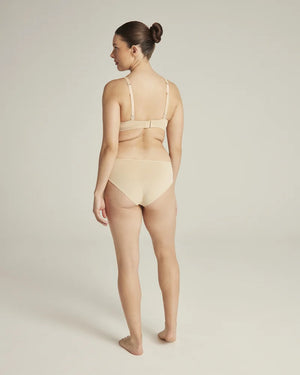 Nudea - Stretch Mid Rise Bikini Brief Light Nude