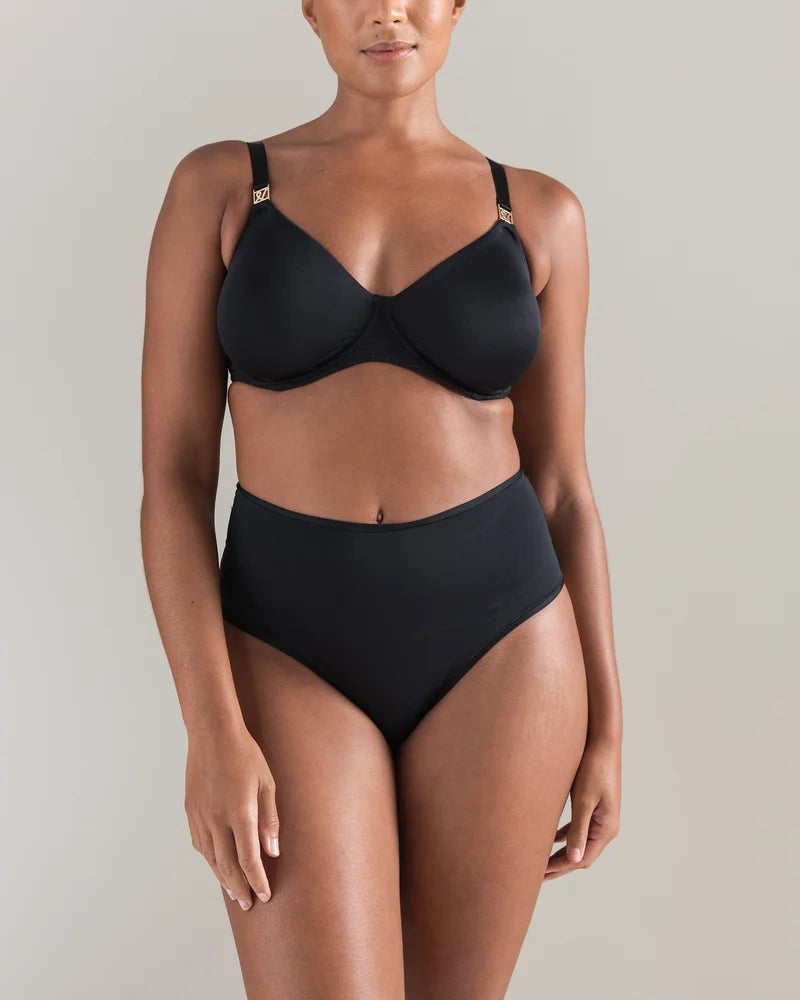 Nudea - High Waisted Brief Black