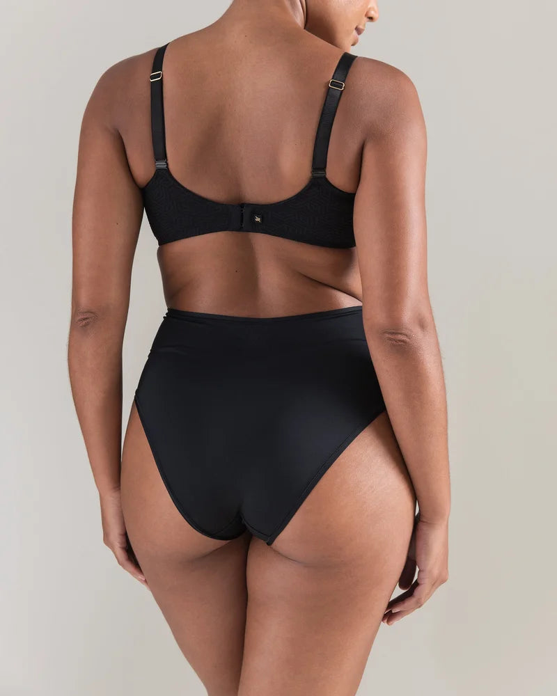 Nudea - High Waisted Brief Black