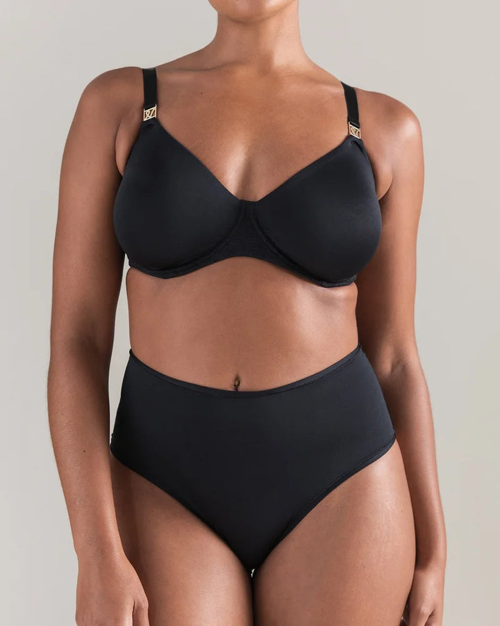 Nudea - High Waisted Brief Black