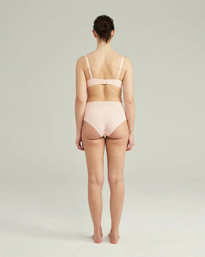 Nudea - Stretch High Waisted Brief Blush Pink