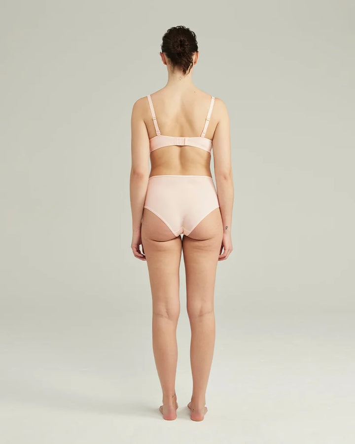 Nudea - Stretch High Waisted Brief Blush Pink