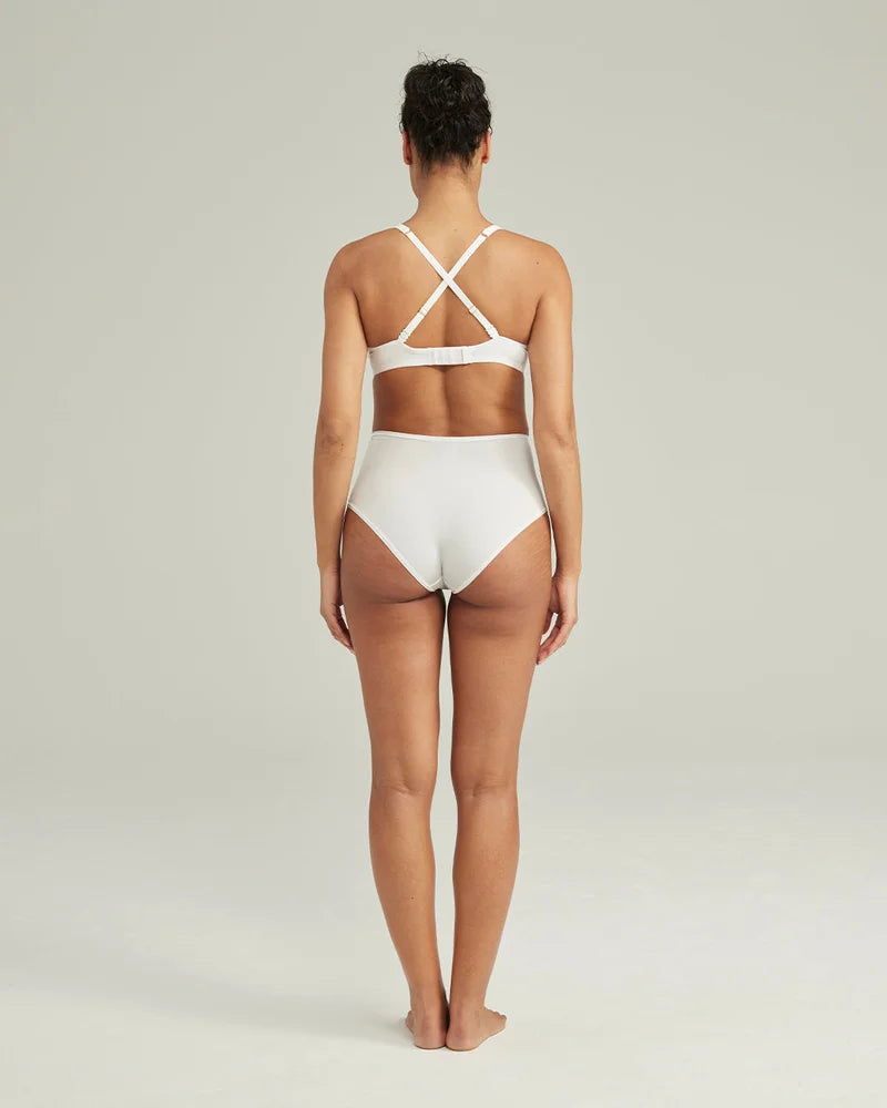 Nudea - Stretch High Waisted Brief White