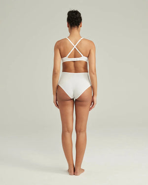 Nudea - Stretch High Waisted Brief White