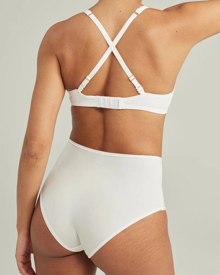 Nudea - Stretch High Waisted Brief White