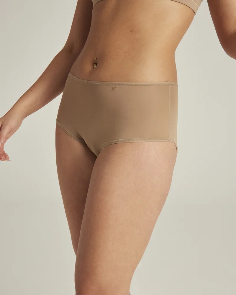 Nudea - Stretch High Waisted Brief Dark Nude