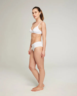 Nudea - Organic Cotton Midi Brief 2 Pack White