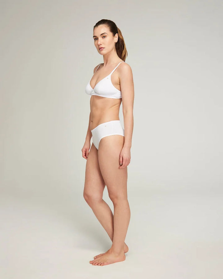 Nudea - Organic Cotton Midi Brief 3 Pack White