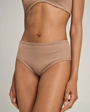 Nudea - Organic Cotton Midi Brief 2 Pack Mocha