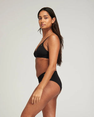 Nudea - Organic Cotton Easy Does It Bralette Black