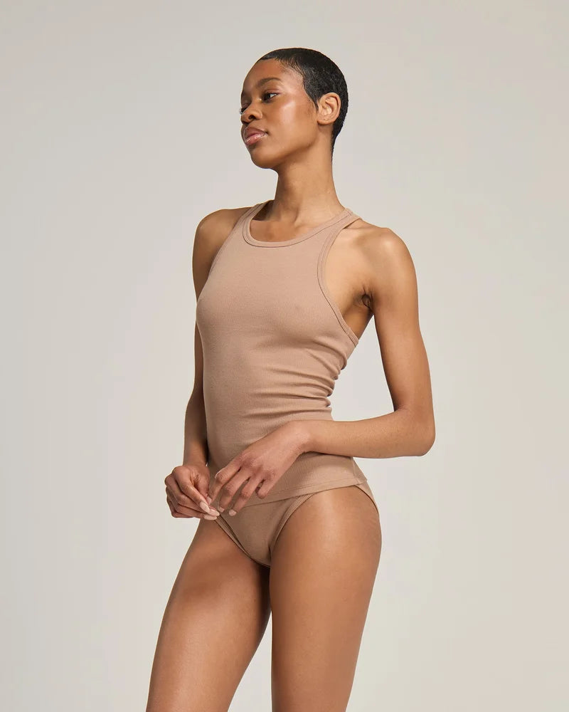 Nudea - Organic Cotton Classic Vest Mocha