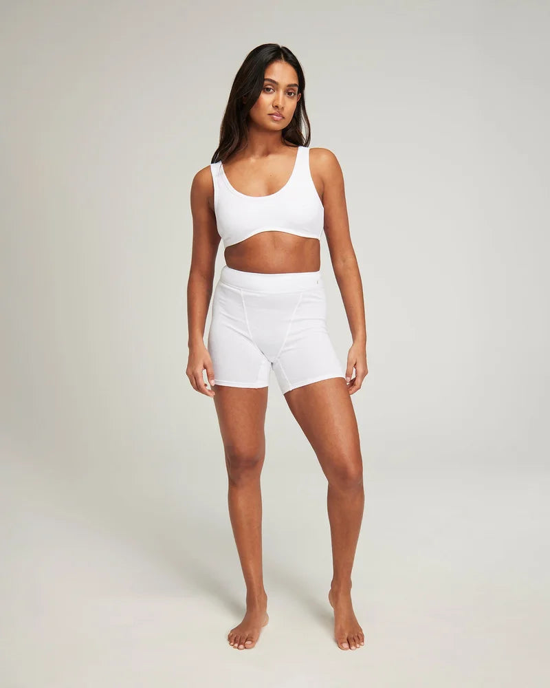 Nudea - Organic Cotton Boyfriend Boxer White