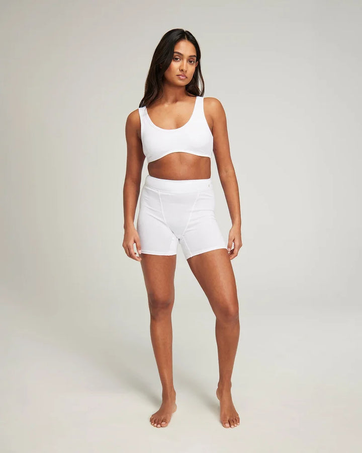 Nudea - Organic Cotton Boyfriend Boxer White