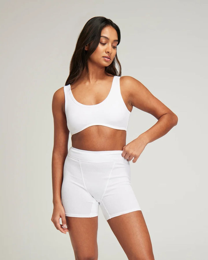 Nudea - Organic Cotton Dip Front Bralette 2 Pack Black & White
