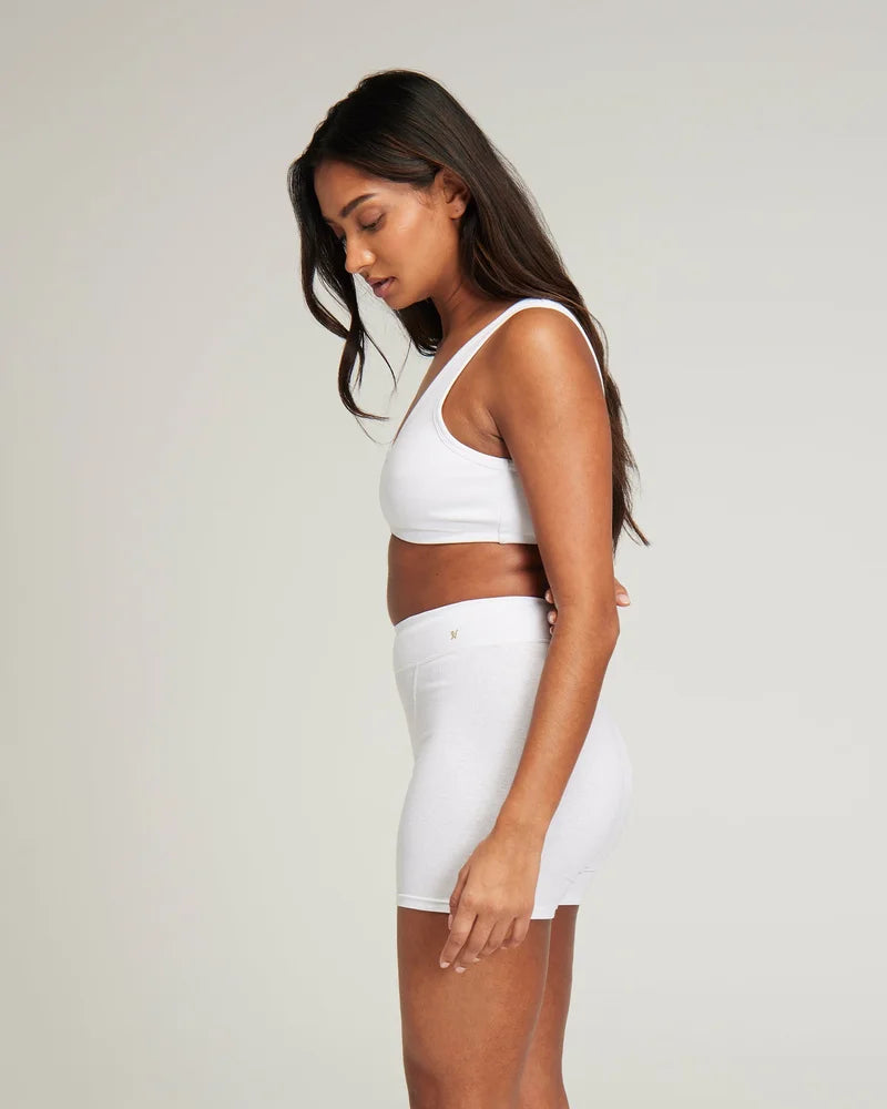 Nudea - Organic Cotton Dip Front Bralette 2 Pack Black & White