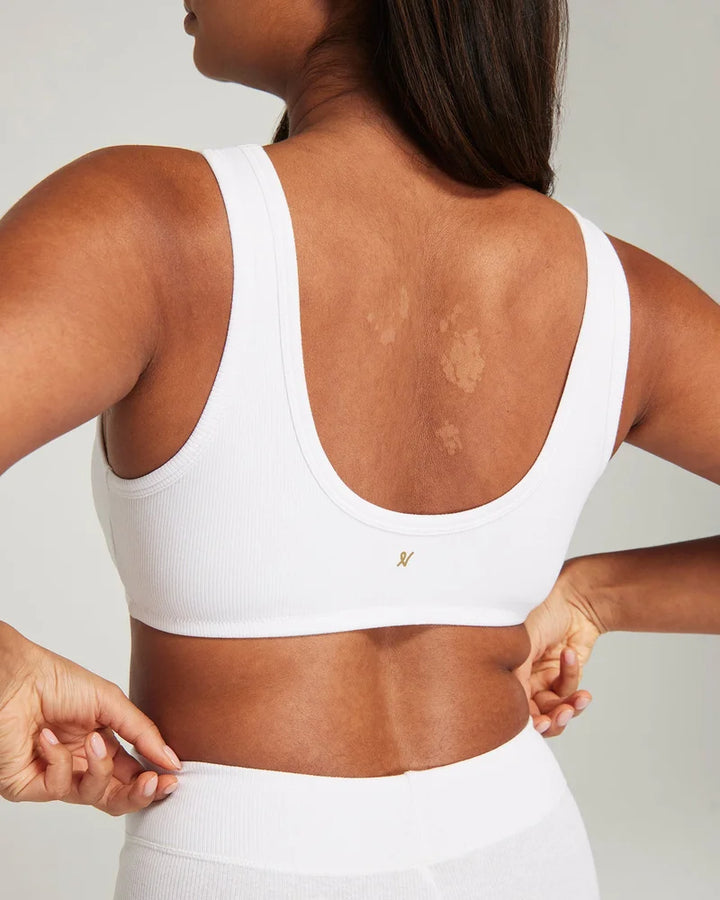 Nudea - Organic Cotton Dip Front Bralette 2 Pack Black & White