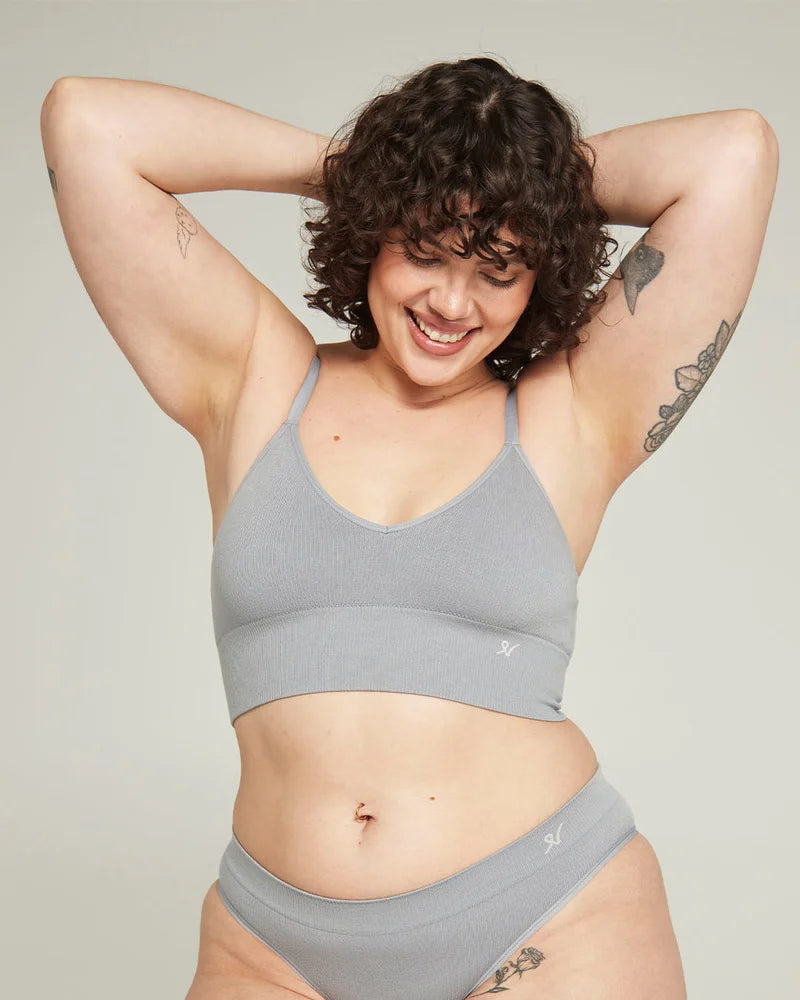 Nudea - TENCEL Seamless Bralette Storm Grey