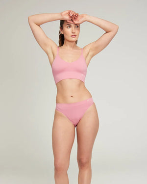 Nudea - TENCEL Seamless Bralette 2 Pack Storm Grey/Rose Pink