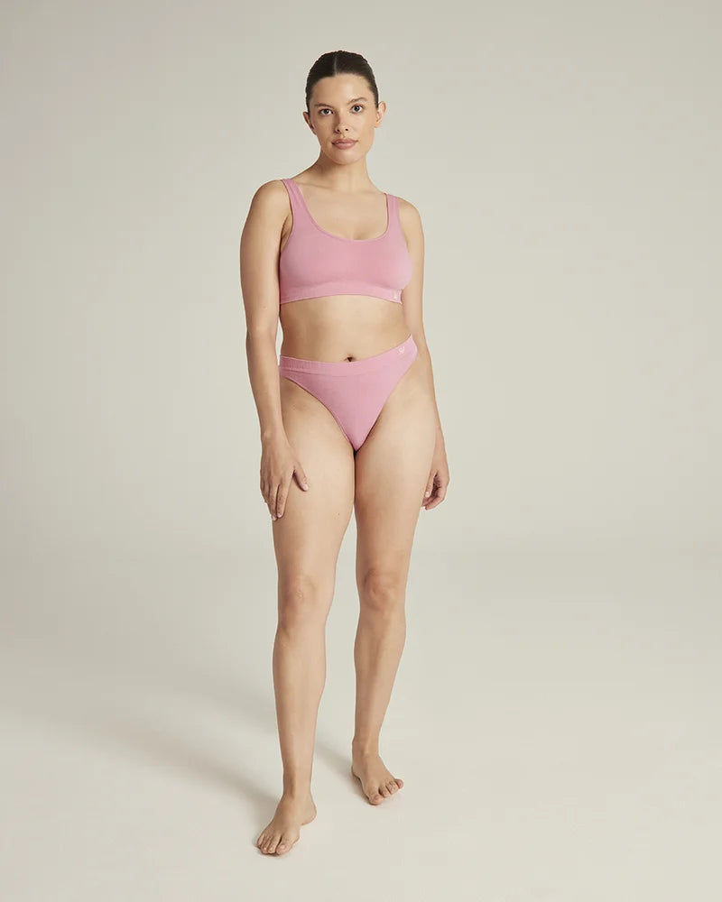 Nudea - TENCEL Seamless Crop Top Rose Pink