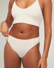 Nudea - TENCEL High Leg Brief White Sand