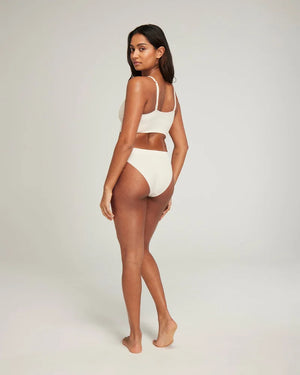 Nudea - TENCEL High Leg Brief White Sand